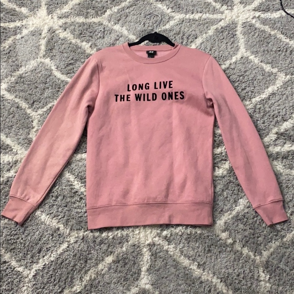 Sweatshirt, Print: LONG LIVE THE WILD ONES